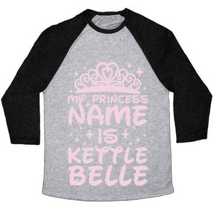 My Princess Name Is Kettle Belle Unisex Tri-Blend <b>Baseball</b> <b>Tee</b> - Product Image 2