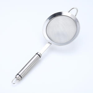 Stainless Steel Strainer With Hook 304 <b>Mesh</b> <b>Fine</b> <b>Sieve</b> For Soy Milk Dumpling Skimmer Kitchen Filter Screen - Product Image 3