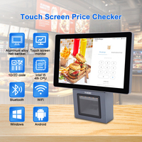 Terminal Punto de Venta Todo en Uno de 10 Pulgadas, Montaje en Pared o Escritorio, con Sistema Windows/Android, Verificador de Precios, Escáner de Código de Barras Integrado