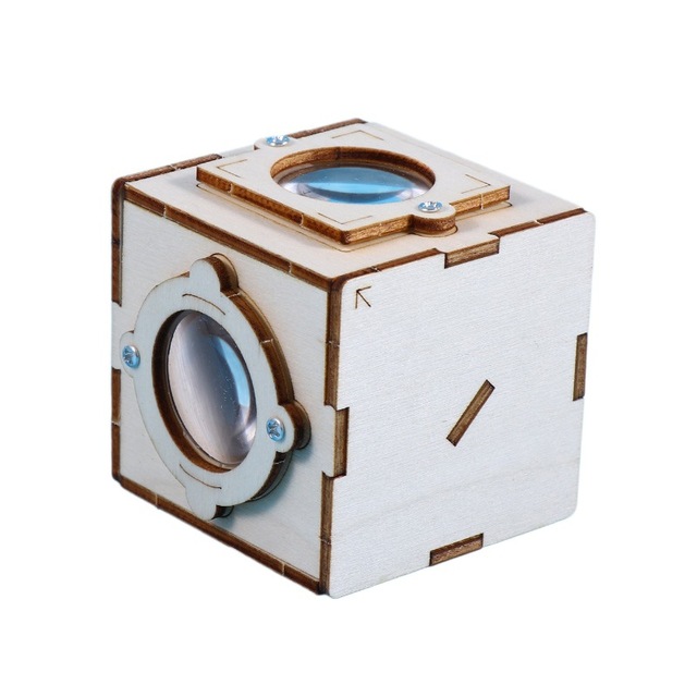 Puzzle Assembly Toy DIY Waist Flat Viewfinder Technology Small Physics Science Experiment Set Plastic Wood Ages 4-6+ Unisex