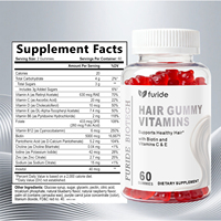 Complément alimentaire végétalien pour la croissance des cheveux en marque propre, 60 gummies, vitamine, biotine, antioxydant, nouveau-né, non applicable aux adultes