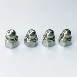 Plastic Cap Nut Prevailing Torque Self Locking Domed Cap Nuts Decorative Round Head Cover Dome Nuts DIN986