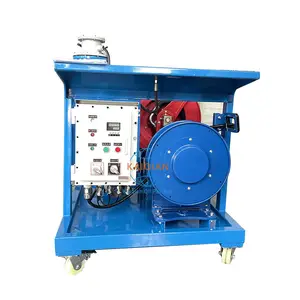 Mini Oil filtration Cart for Lube Oil Recycling With Telescopic Hose Reel