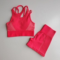 Ensemble de vêtements de sport personnalisés pour la musculation estivale, soutien-gorge de sport, short de yoga sans couture