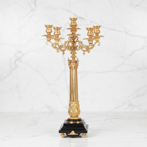 Candelabro de Latón Chapado en Oro de Estilo <span class=keywords><strong>Imperial</strong></span> Europeo de 9 Luces para Decoración del Hogar y Religión - Product Image 4