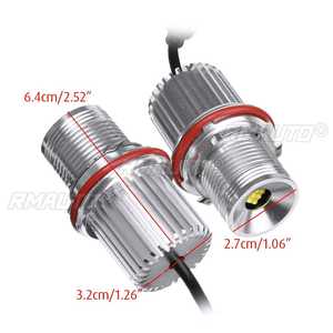 2 Piezas de Luces LED Blancas de 45w para Automóvil, Luces de Posición LED, Anillo HALO, Bombilla para BMW E39 E53 E60 E61, Súper Brillantes y Ahorradoras de Energía - Product Image 1