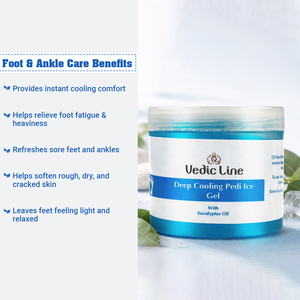 Gel de Hielo Vedic Line para Pies, Enfriamiento Profundo, Alivio Instantáneo, Cuidado de Talones Agrietados y Relajación para Pies Cansados, Disponible para la Venta - Product Image 2