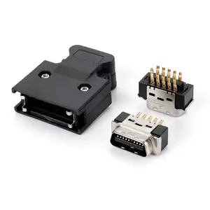 MDR 20Pin 0.050" male connector with spring latch 10120-3000PE scsi 20pin for cable