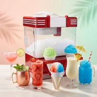 Machine à glace pilée double tension 120V 220V 30W avec lame en acier inoxydable et pelle à glace de 20 litres