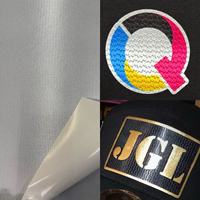 Tela Tatami para Bordar sin Pegamento, Vinilo para Sublimación de Parches, Tela para Prendas, Insignias, Parches, Logotipos