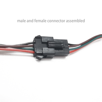 Kabel Harness LED Elektronik SMR-03V-B dengan Konektor JST SM 3P Male/Female RGB 2.5mm 2/3/6 Pin 100V AC/DC -25 +85