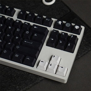 คีย์แคป <span class=keywords><strong>GMK</strong></span> สีดำ/น้ำเงิน แบบคาตาคานะ PBT โปรไฟล์เชอร์รี่ สำหรับสวิตช์เชอร์รี่ MX คีย์บอร์ดแบบกลไก DYE-SUB 61/64/87/96/104 เลยเอาท์ - Product Image 4