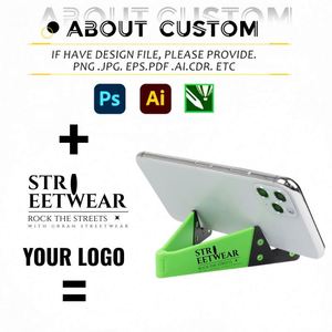 Custom LOGO <b>Tablet</b> <b>Stand</b> Promotion Gifts Universal Lazy Mobile V Shape Phone Holder Plastic Lazy Mobile Phone Pad Holder - Product Image 2