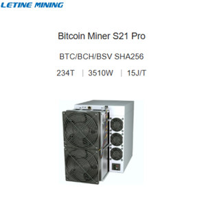 Mới antminer s21pro 234t S21 Pro 245t BTC thợ mỏ SHA-256 bitmain antminer S21 + 235t 225t 216t Bitcoin thợ mỏ Crypto máy khai thác mỏ - Product Image 4
