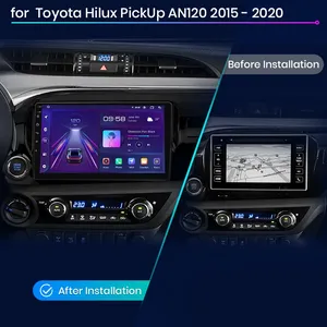 Junsun V1 CarPlay inalámbrico Android Auto navegación para <span class=keywords><strong>Toyota</strong></span> <span class=keywords><strong>Hilux</strong></span> Pick Up AN120 2015-2020 EU Stock <span class=keywords><strong>Car</strong></span> Autoradio Multimedia Vi - Product Image 2