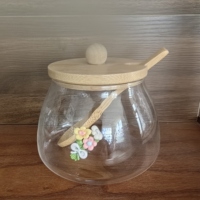 Nouveau design de pot en verre hermétique pour aliments, idéal pour le thé, les bonbons, le rangement de cuisine et l'indispensable pour les fêtes