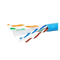 Cable Ethernet UTP CAT6 para Interiores/Exteriores, 100m 305m 500m, 8 Conductores, Impedancia 10015, Revestimiento de PVC/LSZH, Certificado CE, -40C +70C