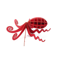 CUPUZ Puzzle en papier 3D Pieuvre Maîtresse des Disguises Décoration de bureau Jouet artisanal fait main pour les magasins de jouets et de cadeaux