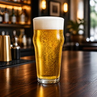 Verre à bière contemporain 470 ml (15,9 oz) – Forme élégante – Vente en gros pour marques de bières artisanales, pubs et hôtellerie – Meilleures ventes – Logo personnalisé
