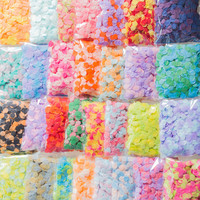 Confettis en papier métallisé colorés à prix de gros d'usine, diverses couleurs, pour décoration de fête, confettis pour ballons