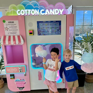 Trung tâm mua sắm ngoài trời tự thông minh kẹo bông xỉa Máy bán hàng tự động tự động tùy chỉnh thẻ tín dụng tiền xu và phương thức thanh toán tiền mặt - Product Image 1