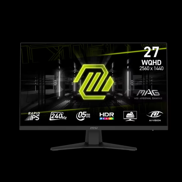 MAG 274QF X24 240Hz Refresh Rate AMD FreeSync Premium IPS Panel 130% SRGB 0.5ms Response Time 16:9 Private Mold