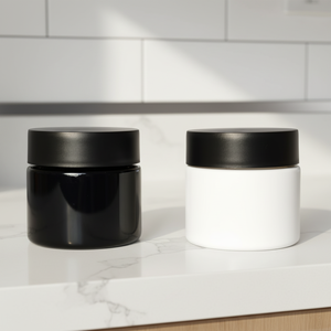 Cannacoast Child-Resistant Black Opal UV Protection <b>Glass</b> <b>Jar</b> CR Child Proof <b>Glass</b> <b>Jars</b> for Dry Flower Preserve Freshness - Product Image 5