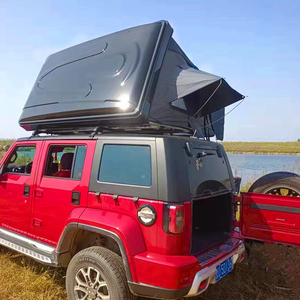 Grande Tente de Toit Rigide 4x4 <span class=keywords><strong>pour</strong></span> Voiture, Tente de Camping 2,1m en ABS <span class=keywords><strong>pour</strong></span> 4 Personnes avec Chambre Aneex et Bâche - Product Image 6