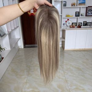 Topper de cheveux humains Remy de qualité supérieure avec base en dentelle MONO 5 x 6 pouces pour femmes - Product Image 3