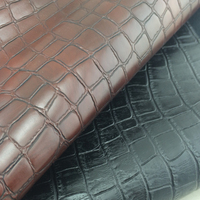 Haute qualité en relief Crocodile PU cuir synthétique étanche fini motif pour chaussures décoratives sacs en gros
