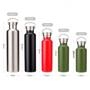 Frasco de vacío de 500 de acero inoxidable 304 ml personalizado Botella de agua deportiva aislada con recubrimiento en polvo con tapa y diseño de logotipo - Product Image 4