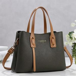 2026 Fashion Women Handbag <b>Top</b> <b>Handle</b> Crossbody Shoulder Tote <b>Bag</b> Durable Zipper Closure <b>Black</b> Contrast Trim Daily Office Purse - Product Image 2