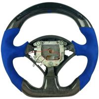 Volant en fibre de carbone véritable avec LED pour Honda S2000 DC5 CL7 2000-2009, personnalisation 100% fibre de carbone véritable, amélioration de l'intérieur de la voiture