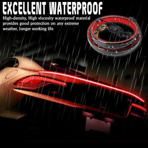 Phổ sợi carbon <span class=keywords><strong>Spoiler</strong></span> môi cho xe ô tô & Xe tải 12V LED dải thứ ba phanh & tín hiệu lần lượt phía sau mái cánh thân cây loại tự động - Product Image 5