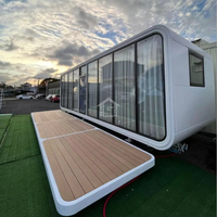 Cabane isolée et étanche de type Apple, pod de camping, cabane préfabriquée, hôtel, villa portable avec salle de bain, pod multifonctionnel