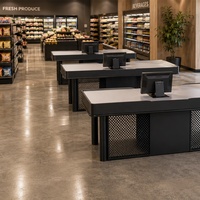 Commerciële RVS kassa-eenheid EziDone EZ-152 Max. belasting 320kg Roestvrij Duurzaam 2600x800x850mm Speciaal voor vers fruit
