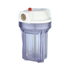 Carcasa de filtro de cartucho transparente azul delgado de 5 pulgadas Recipiente de plástico PP para purificación de agua - Product Image 2