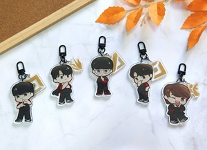 Dijes Acrílicos Personalizados OEM ODM <span class=keywords><strong>de</strong></span> League of Legends, Dijes Acrílicos T1 <span class=keywords><strong>de</strong></span> Faker, Zeus, Oner, Gumayusi, Keria - Product Image 1