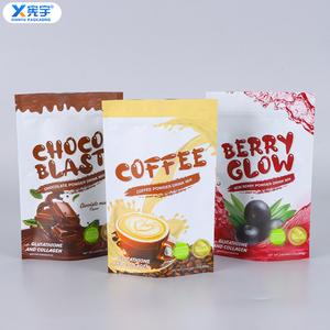 Bolsa de Aluminio con Logotipo Impreso Personalizado, Bolsa de Mylar Reutilizable a Prueba de Humedad para Café en Polvo, Cacao, Latte y Matcha - Product Image 1