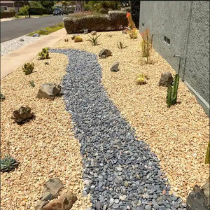 Vietnam Wholesale Top Quality Natural Pebble Stone Yellow Pebble for Decoration Exposed <b>Aggregate</b> Flooring Resin Tumbled Stone - Product Image 4