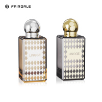 Bouteilles de parfum vides en verre rechargeables personnalisées de 50ml d'emballage de luxe haut de gamme unique