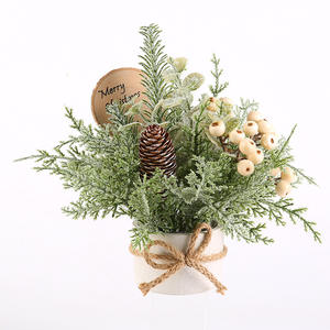 Mini arbre de Noël de bureau Mini pour décorations de Noël Petits supports de sapin de Noël Plantes <span class=keywords><strong>en</strong></span> <span class=keywords><strong>pot</strong></span> miniatures pour décoration intérieure OEM/ODM - Product Image 5