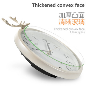 Nordic Style Wall <b>Clock</b> Analog Silent Round <b>Battery</b> Powered Bedroom Decor - Product Image 4