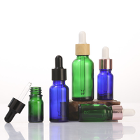 Flacon compte-gouttes en verre transparent givré à épaulement plat à bouchon à vis 10ml 20ml 30ml 50ml 100ml Pipette de sérum d'huile essentielle pour gouttes oculaires