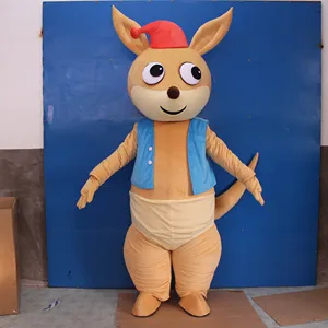 Funtoys Novo Canguru Halloween Natal Publicidade Party Game Cartoon Animal Cosplay Mascote Inflável Traje para Adulto