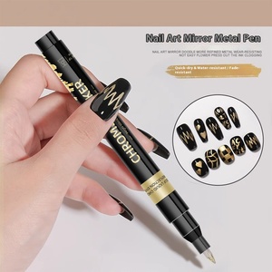 <span class=keywords><strong>Marqueur</strong></span> de peinture chrome <span class=keywords><strong>miroir</strong></span>, <span class=keywords><strong>effet</strong></span> électrolytique permanent, séchage rapide, <span class=keywords><strong>marqueur</strong></span> de retouche pour la réparation de voitures miniatures DIY - Product Image 2