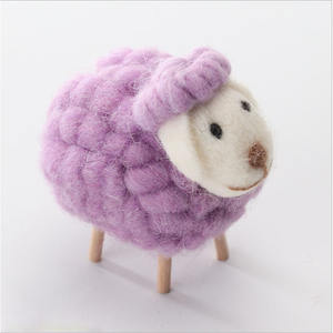 Lamb Decorative Ornaments Felt <b>Sheep</b> Ornament for <b>Christmas</b> Figurines and Toys - Product Image 4
