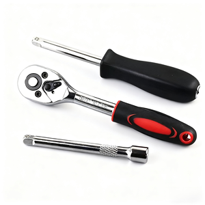 46-Pieces 1/4 inch Ổ cắm ổ cắm Ratchet cờ lê thiết lập Metric Bit Ổ cắm mở rộng thanh dụng cụ cầm tay trường hợp gói tự động sửa chữa vườn sử dụng - Product Image 4