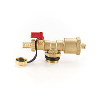 Vente flash : Valve de purge et de drainage automatique thermostatique en laiton de 1/2 à 1 pouce avec 110°C et 16 bars pour collecteur de chauffage au sol à eau