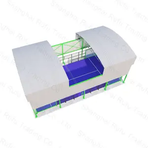 New Model Padel Court Totally Set Tennis Court Outdoor For Home And Sports Court with Electric Roof